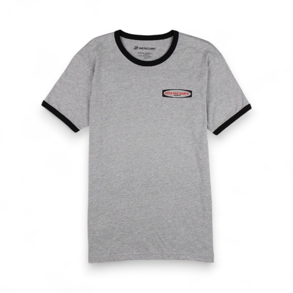 Front image of the Iconic Tee with Mercury logo on the left chest