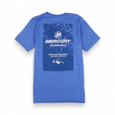 Front image of the Splash Tee with Mercury logo  on the left chest