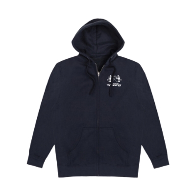 Front image of the Mercury Racing Champions Hoodie with the white Mercury Racing logo on the left chest