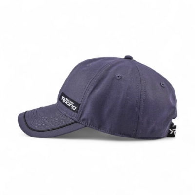 Left view image of the Mercury Racing Royal Emblem Hat with the Mercury Racing Patch on the front left