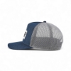 Left view image of the Mercury Racing Stripes Hat with the Mercury Racing Patch on the front