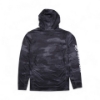 Back image of the Graphite Camo Hooded Performance Shirt on white background
