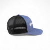 Image of the Slate Blue Logo Cap with white Mercury Logo embroidered on the front
