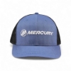Image of the Slate Blue Logo Cap with white Mercury Logo embroidered on the front