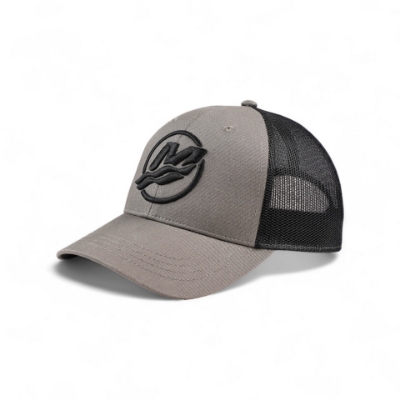 Image of the Dark Grey Classic Cap with black Mercury logo embroidered on the front