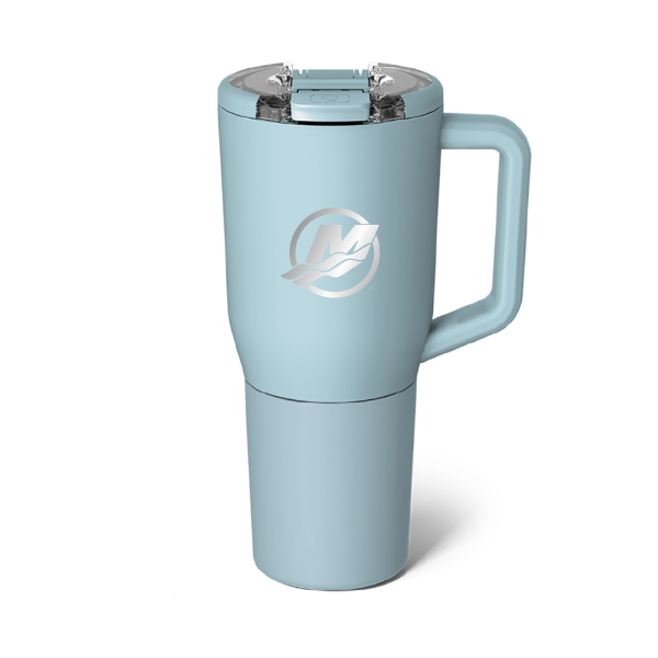 Mercury Marine BrüMate Müv 25oz insulated mug with handle in blue