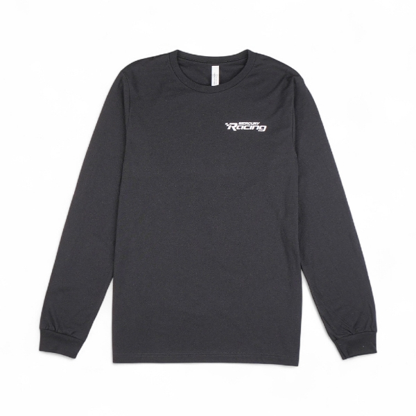 Black Mercury Racing long sleeve t-shirt front