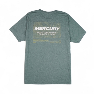 Mercury Marine Precision Tee green front view with small chest logo
