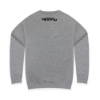 Mercury Racing Logo on back of gray crewneck