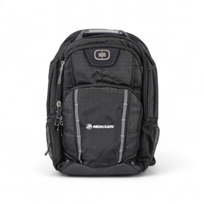 Mercury Marine OGIO black backpack from front