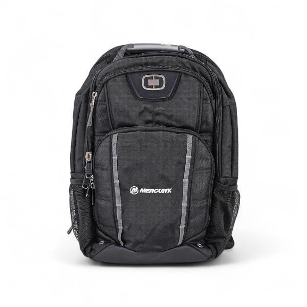 Mercury Marine OGIO black backpack from front