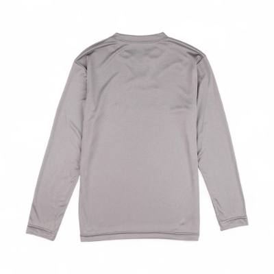 Mercury Marine Youth Precision Performance Shirt charcoal front view with bold graphic