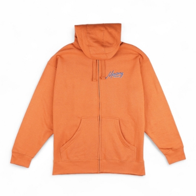Mercury Marine Wide Open Full Zip Hoodie Adobe front view with script chest logo
