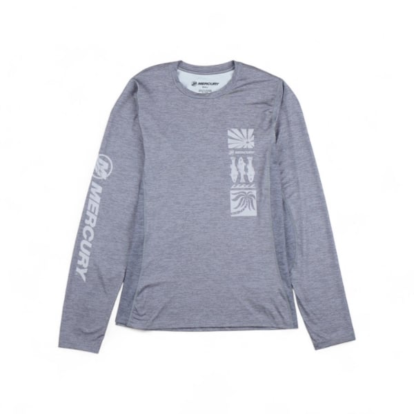 Mercury Marine Women’s Performance Long Sleeve Steel Front