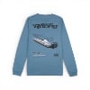 Back view of Mercury Racing 1974 Long Sleeve Tee with boat engine graphic