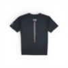 Mercury Racing Stripes Performance Tee black short sleeve shirt with vertical stripe graphic on back