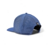 Back view of Mercury Racing Racecraft Hat in heathered blue with adjustable snapback closure