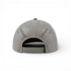 Dark gray mesh‑back hat with adjustable snapback closure, rear view.