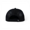 Back view of the Mercury Racing Iconic Mesh Cap, showing the curved black brim, mesh back panels, and adjustable snapback closure with a small embroidered logo detail.