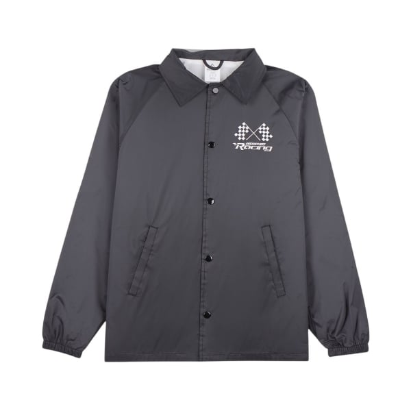 Black Mercury Racing Speedline Jacket with Mercury Racing text with race flag logo in white.