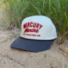 Mercury Marine Script Hat on the beach in front of grass