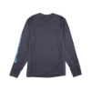 Charcoal Mercury Torque Sun Hoodie, back view, plain and unbranded