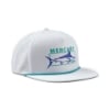 Angled front view of white Mercury Carolina Hat