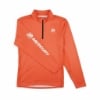 Front of Mercury Marine 1/4 Zip Long Sleeve Performance Shirt with sleeve folded over displaying Mercury logo