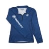 Mercury Marine Women’s 1/4 Zip Performance with sleeve folded in showing Mercury logo