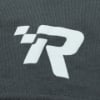 Close-up shot of the Mercury Racing "R" logo on the left sleeve