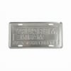 Back side of Mercury Marine License Plate