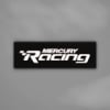 Mercury Racing sticker on a gray background
